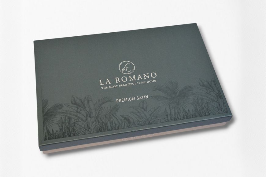 Постільна білизна La Romano Premium Satin 200&times;220 см Tunar Grey євро 41122 фото